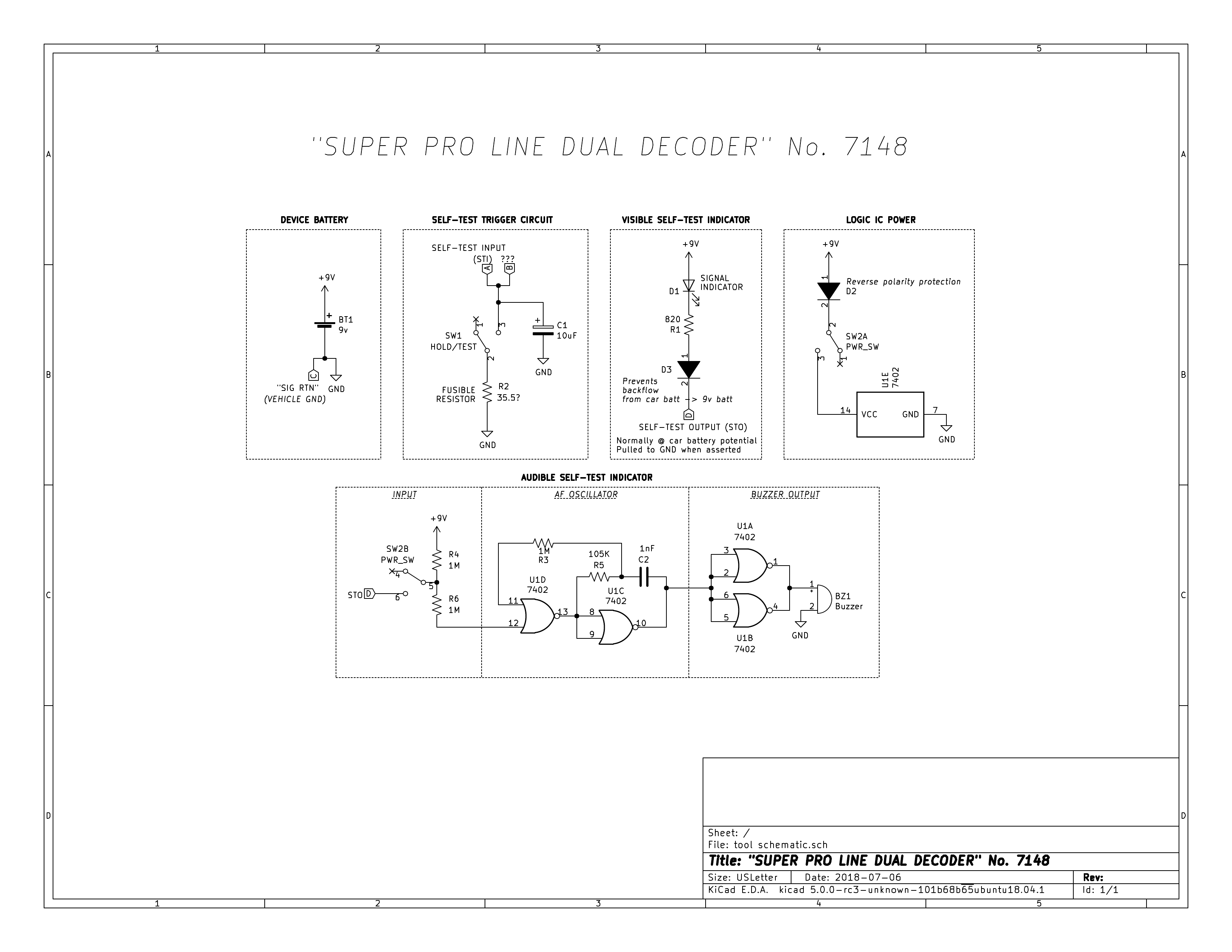 SuperPro 7148 Dual Decoder schematic